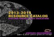 2013-2014 Resource Catalog