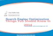 Search engine optimization things you should know in 2014