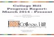 College Hill Alliance Progress Report - June 2014
