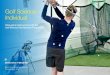 Golf Science Development Programme for individuals