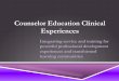 ECU Counselor Ed: Clinical Experience Information