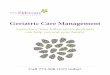 Geriatric Care Management Overview, August 2014