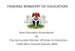 MP2013: Federal Ministry of Education