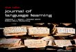 IAFOR Journal of Language Learning Volume I Issue I