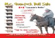 2009 M.C. Quantock "Canada's Bulls" Bull Sale Complete Catalogue