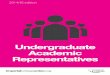 Undergraduate Academic Representatives 2014/15