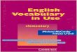 Cambridge english vocabulary in use elem