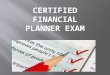 Certified financial planner exam