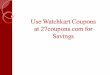 Use watchkart coupons at 27coupons com for savings
