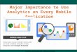 Why use analytics to enhance your mobile app popularity