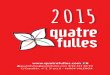 Calendario Quatre Fulles 2015