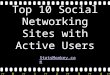 Top 10 Social Networking Sites by Active Users - StatsMonkey