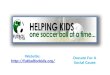 Futbolforkids donating football for kids