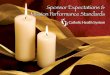 Sponsor Expectations & Mission Performance Standards