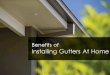 Benefits of Gutter Installation in Perth