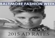2015 Ad Rates for Baltimore Fashion Week
