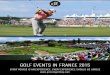 Golf Events in France 2015