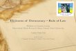 elements of democracy - rule of law