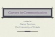 Careers in Communication pdf presentation