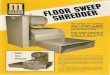 Maren Floor Sweep Shredder Cortador de Piso Industrial de Carton