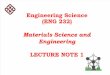 Materials Science and Engineering 01