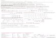Fluid Mechanics equation sheet