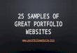 25 Samples of Great Portfolio Websites