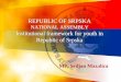 Institutional Framework for Youth in Republika Srpska