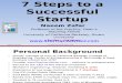 7-Step to a Successful Startup ZAFAR (Berkeley)