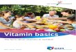 Vitamin Basics the Facts About Vitamins in Nutrition