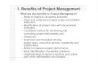 Chapter 2 - Benefits of Project Management