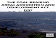 Coal Bearing Areas Act 1957 - MEW