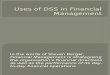 Uses of DSS in Financial Management