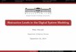 Abstraction Levels in the Digital System Modeling