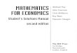 Solution Manual for Mathematics for Economics