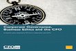 Corporate Governance, Business Ethics and the CFO