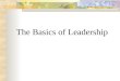 The Basics of Leadership
