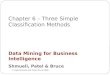 Chapter 6 – Three Simple Classification Methods © Galit Shmueli and Peter Bruce 2008 Data Mining for Business Intelligence Shmueli, Patel & Bruce