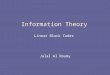 Information Theory Linear Block Codes Jalal Al Roumy