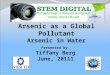 Arsenic as a Global Pollutant Arsenic in Water Presented by Tiffany Berg June, 20111 1