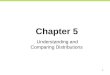 1 Chapter 5 Understanding and Comparing Distributions