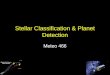 Stellar Classification & Planet Detection Meteo 466