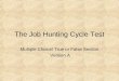 The Job Hunting Cycle Test Multiple Choice/ True or False Section Version A