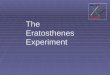 The Eratosthenes Experiment. International collaboration