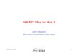 October 3, 2008 John Haggerty 1 PHENIX Plan for Run 9 John Haggerty Brookhaven National Laboratory