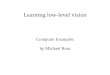 Learning low-level vision Computer Examples by Michael Ross