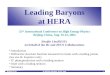 Heuijin LimICHEP04, Beijing, 16-22 Aug. 1 Leading Baryons at HERA Introduction Diffractive structure function measured in events with a leading proton