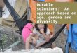 Durable solutions: An approach based on age, gender and diversity