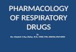 PHARMACOLOGY OF RESPIRATORY DRUGS by Ma. Elizabeth V. Rey-Matias, M.D., PTRP, PTR, MHPEd, PhD SPED
