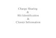 Charge Sharing & Hit Identification & Cluster Information